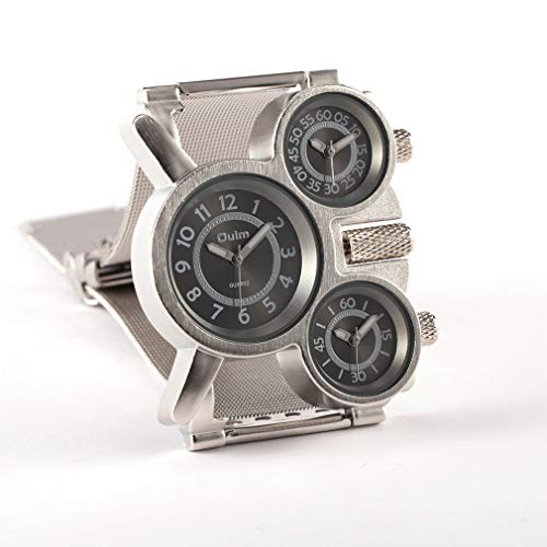 Oulm Military Watches with Three Movt Design and Stainless Steel - Product Imagery