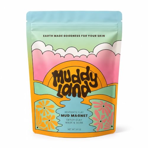 Bentonite Clay Bath Soak Full Body Mud Mask with Epsom Salt - Muddyland Official Imagery - 1