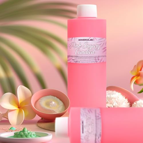 4 Fl Oz Pink Sugary Candied Natural Fragrance Body Oil - Luxury - Product Imagery