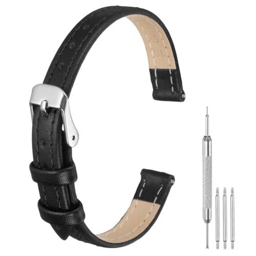 uxcell Leather Watch Bands for Men and Women, Quick Release - Product Imagery