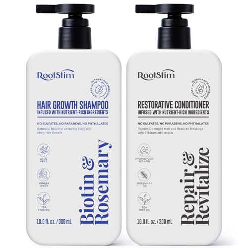RootStim Hair Growth Shampoo and Conditioner Set for Thinning Hair - RootStim Official Product View 1