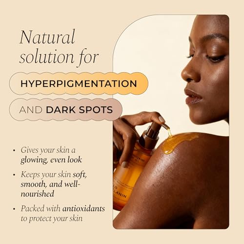 Glo Melanin Brightening Body Oil – Topical Moisturizer with - Product Imagery