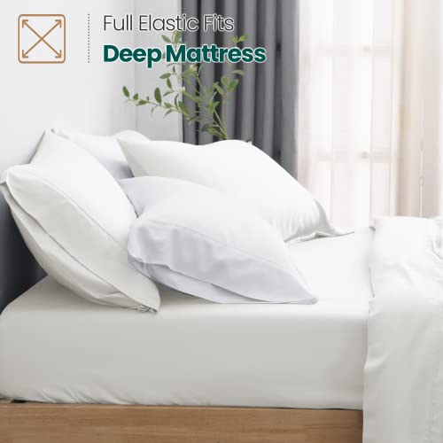 Oasis Cooling Sheet Set Full - 100% Viscose, Silky Soft & - Product Imagery