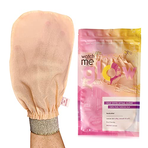 WATCH ME GLOW Silk Exfoliating Glove 100% Turkish Silk DEEP EXFOLIATIN - View 1