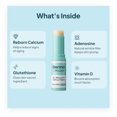 Derma Dream Under Eye Balm - Dr Melasmin Calcium Stick, 1 ct - Product Imagery