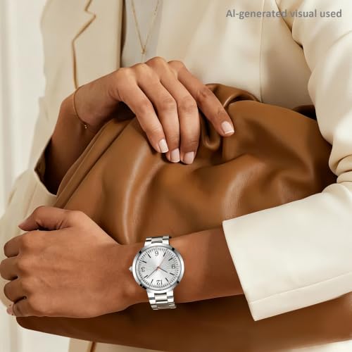 Bisley Watch for Women Men Arabic Numerals Dial Analog Dress - Product Imagery