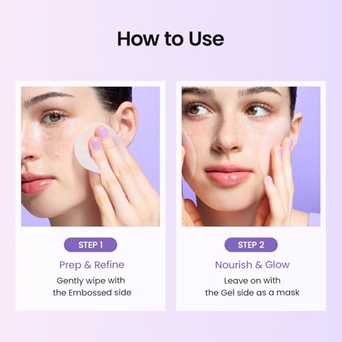 BIODANCE Caviar PDRN Dual Gel Toner Pads, Gentle Exfoliator & - Product Imagery