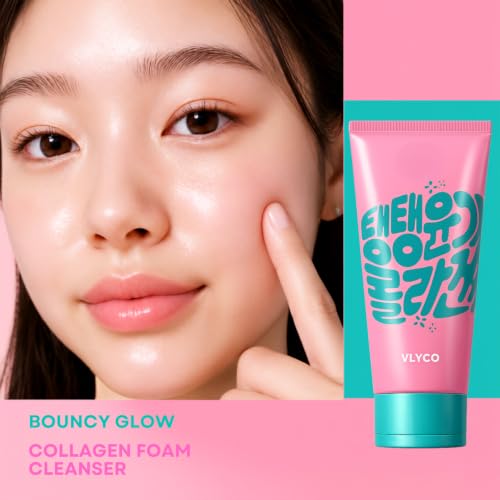 VLYCO Collagen Glazed Foaming Facial Cleanser(100ml/3.38 floz) - Product Imagery