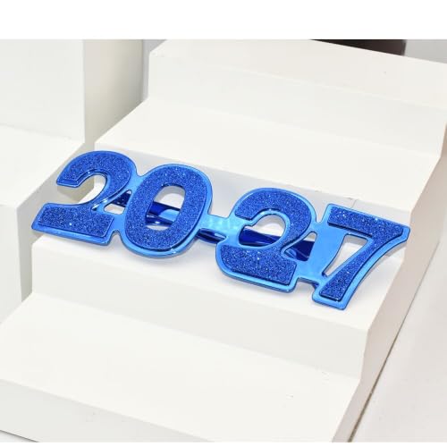 SWYOUN 4PCS 2027 Plastic Glasses Happy New Year's Eve Glasses - Product Imagery