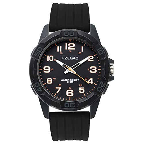 100M Waterproof Watch for Swimming, Easy Read Unisex Analog - Product Imagery