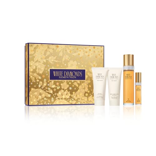 Elizabeth Taylor White Diamonds 4 Piece Fragrance Gift Set - Elizabeth Taylor Official Imagery - 1