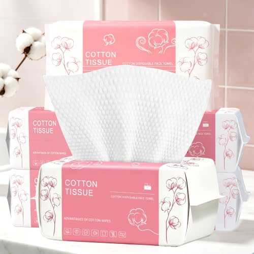 600 Count Disposable Face Towel Dual Textured Facial Wash - Futetui Official Imagery - 1