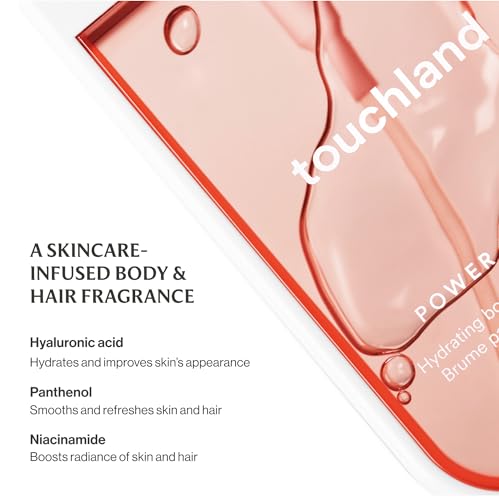 Touchland Body & Hair Peachy Lychee Hydrating Fragrance Mist - Product Imagery