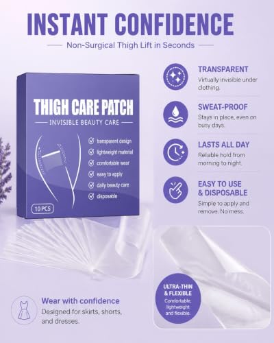 Thigh Care Patch, Transparent Beauty Patch for Daily Skin Care - Product Imagery