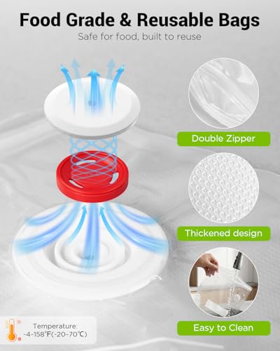 Compact Vacuum Sealer for Food, Cordless Handheld Vacuum Sealer - Product Imagery