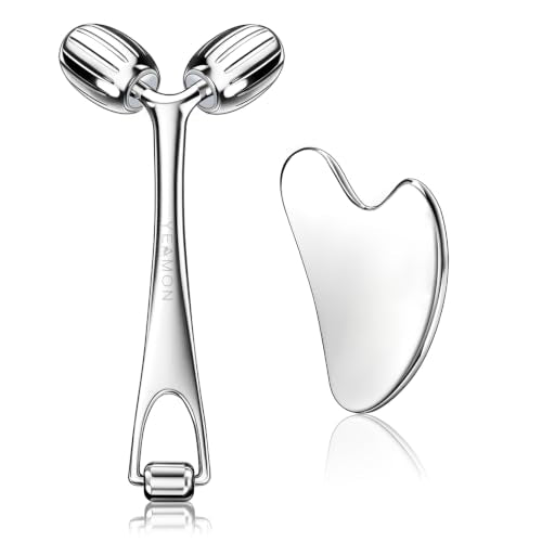 Yeamon Gua Sha Facial Tools and Face Roller Set Facial - Yeamon Official Imagery - 1