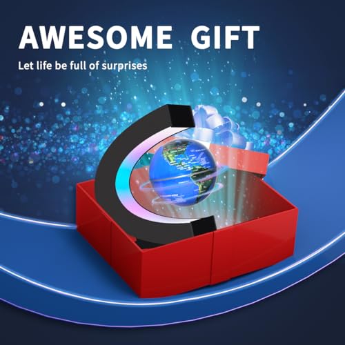 Magnetic Levitating Floating Globe with LED Lights, Cool Tech - Product Imagery