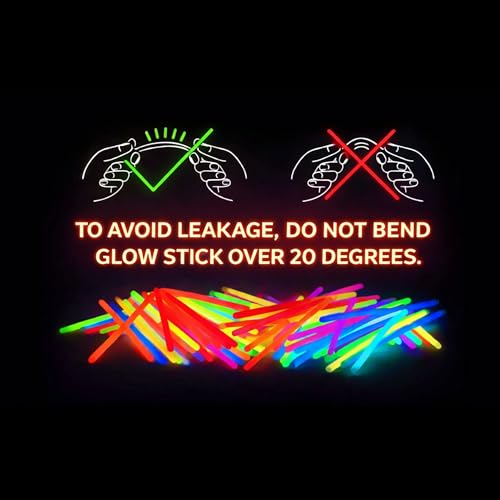 PartySticks Glow Sticks Party Supplies 100pk - 8 Inch Glow in - Product Imagery