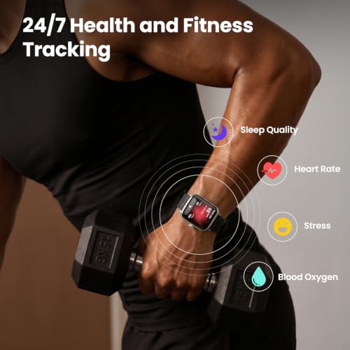 Smart Watch for Women Men, 2 Bands Health&Fitness Watch for - Product Imagery
