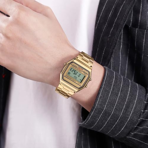 VIGOROSO Vintage Waterproof Digital Watches for Men Wrist - Product Imagery