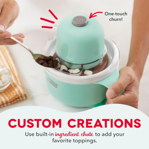 Dash My Mug Ice Cream Maker Bundle, 2 Half-Pint Freezer Mugs, - Product Imagery