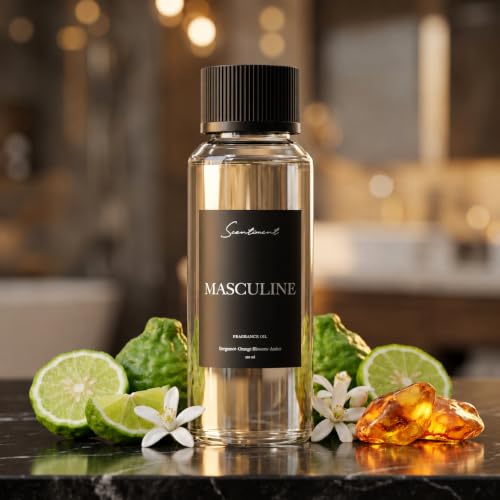 Scentiment Masculine Diffuser Oil - Hotel Fragrance Oil Refill - - Product Imagery