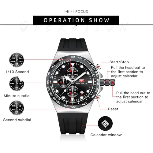 MINI Focus Men Watches Business Casual Wrist Watch - Product Imagery