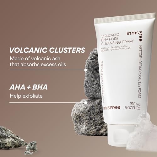 innisfree Volcanic BHA Pore Cleansing Foam with Salicylic Acid | - Product Imagery