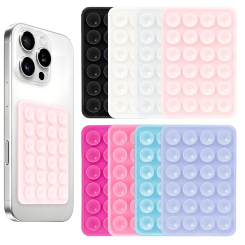 Giumel 8PCS Silicone Suction Phone Case Mount, Non Slip Suction - Product Imagery