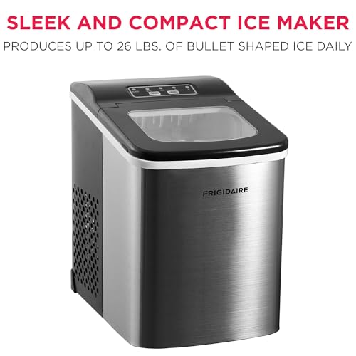 Frigidaire Compact Countertop Ice Maker, Makes 26 Lbs. of Bullet - Product Imagery