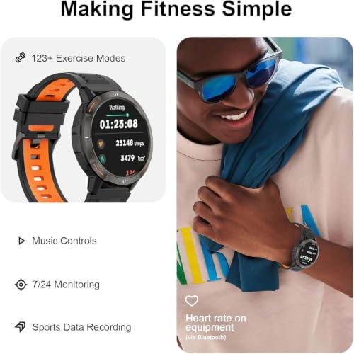 Fila Smart Watch for Men Women, 1.52’’ GPS Smartwatch - Product Imagery