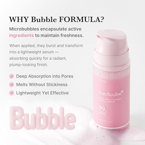 medicube Viral Bubble Serum and Jelly Brush Duo: PDRN Pink - Product Imagery