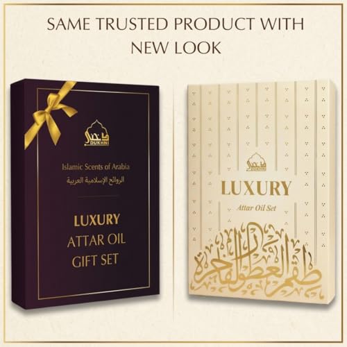 Dukhni Luxury Attar Set 6 x 6ml Roll on Perfume Oil | Muslim - Product Imagery