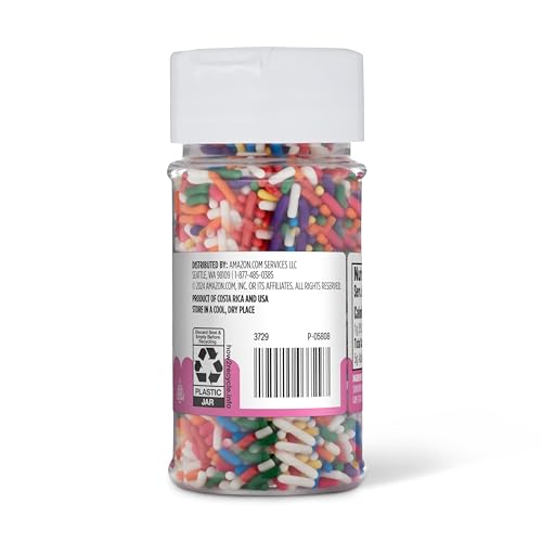 Amazon Grocery, Rainbow Sprinkles, 2.75 Oz - Product Imagery