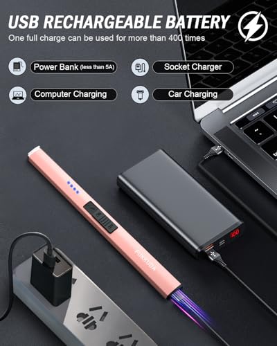 FUKKUDA Electric Candle Lighter with Safety Switch - USB - Product Imagery