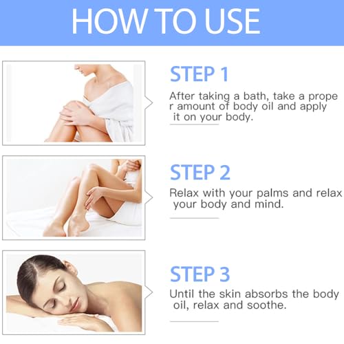 2-Pack Hyaluronic Acid Massage Oil, Body Massage Oil for Body & - Product Imagery
