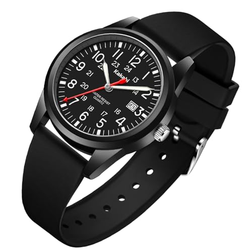 Men's Easy to Read Watch, Unisex Military Sport Analog Quartz - Product Imagery