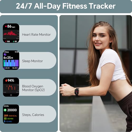 Smart Watch for Men Women, 1.85" Smart Watches Compatible - Product Imagery