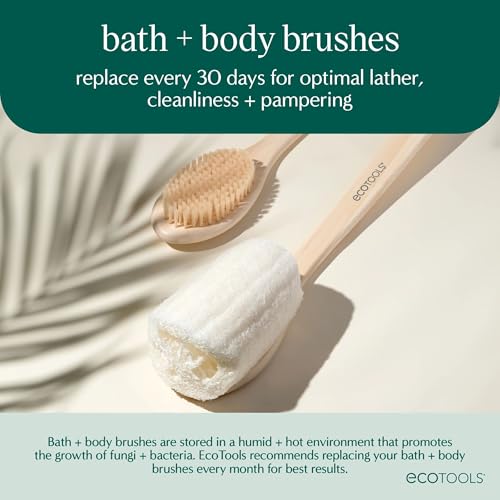 EcoTools Dry Body Brush for Dry Brushing, Smooth Skin, 1 Count - Product Imagery
