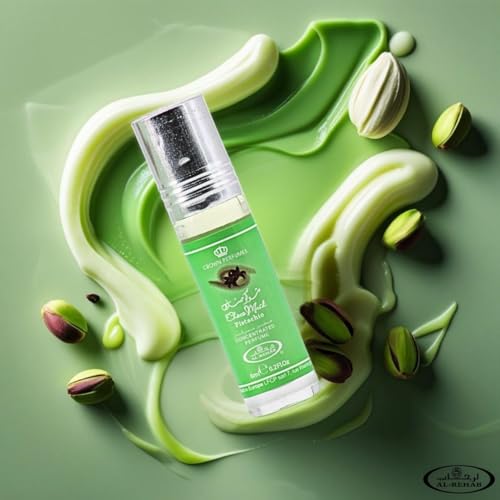 Al-Rehab Choco Musk Pistachio Perfume Oil Roll-On - 6ml (0.2 oz) - Product Imagery