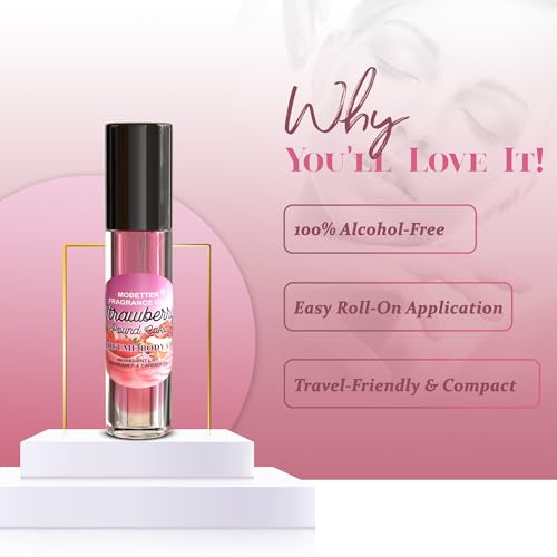 MOBETTER FRAGRANCE OILS Strawberry Pound Cake Perfume body oil - Product Imagery