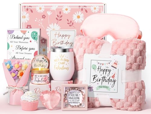 Birthday Gifts Basket for Women Mom Sister Her, Happy Birthday - Product Imagery