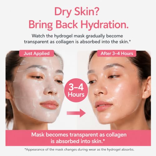 Global Beauty Care Collagen Hydrogel Face Mask - Hydration & - Product Imagery