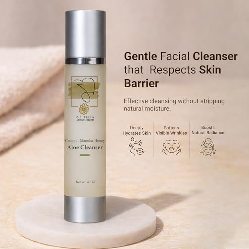 Coconut Manuka Honey Facial Cleanser with Aloe & Botanical Oils - Product Imagery