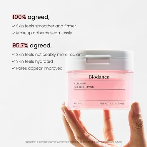 Biodance Collagen Gel Toner Pads, Pore Minimizer for Face, - Product Imagery