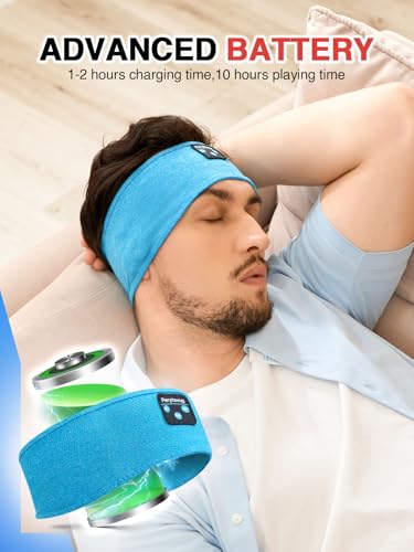 Perytong Sleep Headphones Wireless, Bluetooth Sports Headband - Product Imagery
