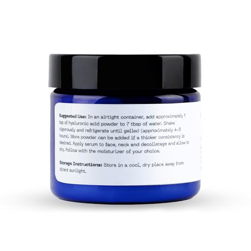 Pure Hyaluronic Acid Powder – 100% Natural, Vegan, U.S.-Made, - Product Imagery