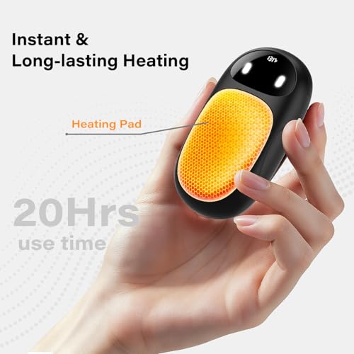 Hand Warmers Rechargeable 2 Pack, AI Smart Chips 20Hrs Long Safe - Product Imagery