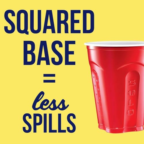 SOLO Cup Company Red Squared Plastic Party, 18 Ounce, 200 Count, - Product Imagery