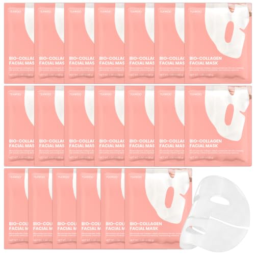 Bio Collagen Facial Mask 20 EA Hydrating Soothing Hydrogel - TEAWOO Official Imagery - 1